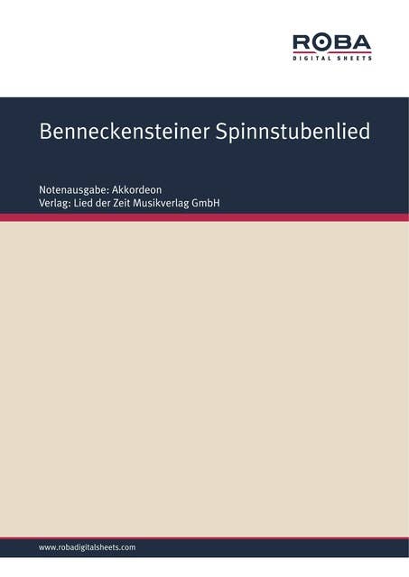 Benneckensteiner Spinnstubenlied: Single Songbook for accordion