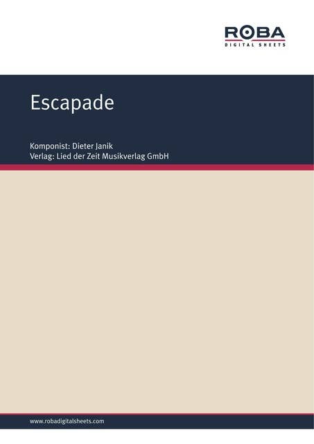 Escapade: sheet music for jazzpiano