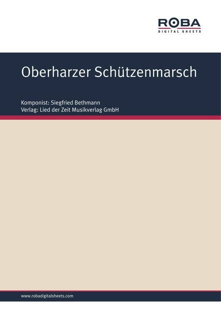 Oberharzer Schützenmarsch: Single Songbook for accordion