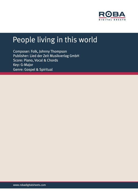 People living in this world: Single Songbook