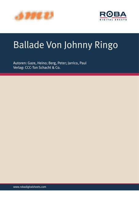 Ballade Von Johnny Ringo: aus dem CCC-Film "Wer Ist Johnny R.?"