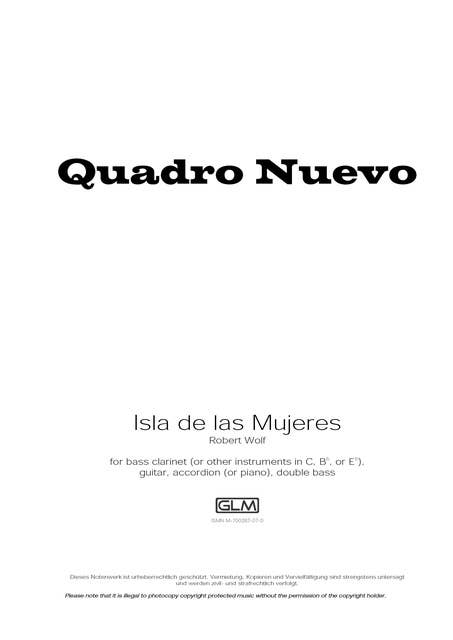 Isla de las Mujeres: Sheet Music