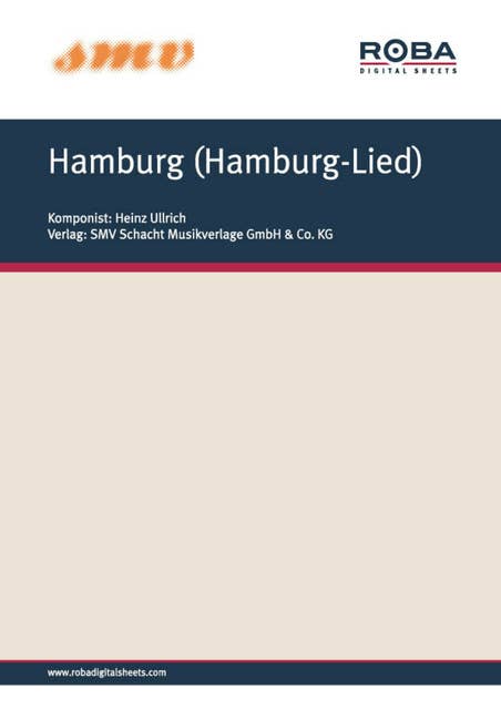 Hamburg (Hamburg-Lied): Notenausgabe