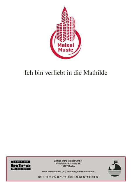 Ich bin verliebt in die Mathilde: Single Songbook