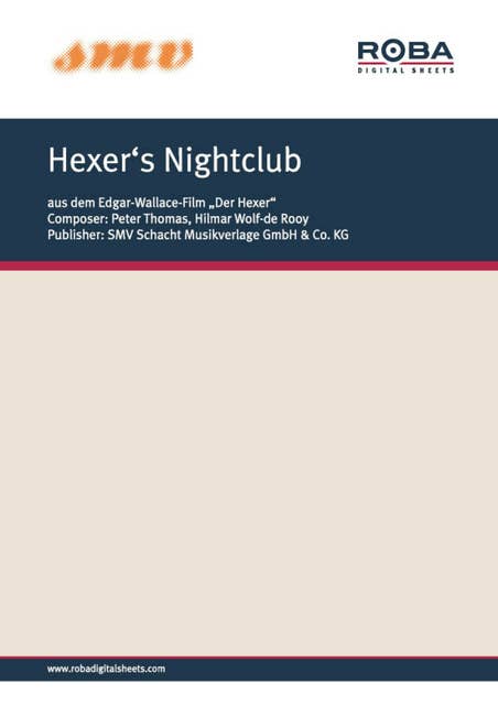 Hexer's Nightclub: Notenausgabe aus dem Edgar-Wallace-Film "Der Hexer"