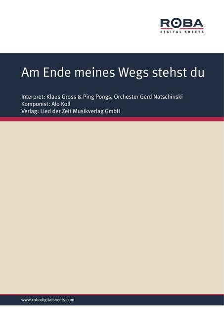 Am Ende meines Wegs stehst du: Single Songbook, as performed by Klaus Gross & Ping Pongs & Orchester Gerd Natschinski