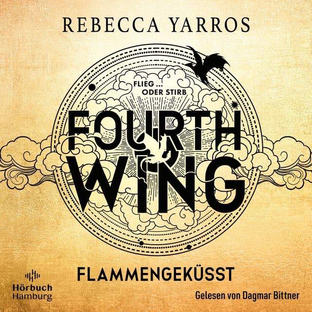 Cover for Fourth Wing. Flammengeküsst (Fourth Wing 1)