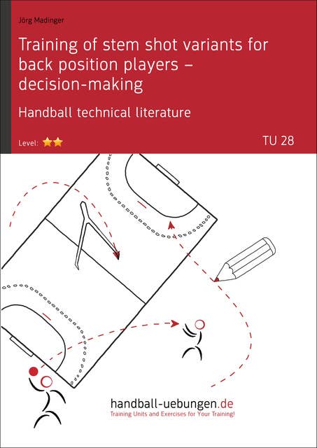 Training of stem shot variants for back position players – decision-making TU (28): Handball technical literature