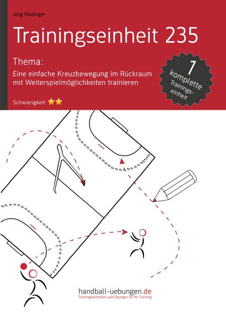 Eine einfache Kreuzbewegung im Rückraum mit Weiterspielmöglichkeiten trainieren (TE 235): Handball Fachliteratur