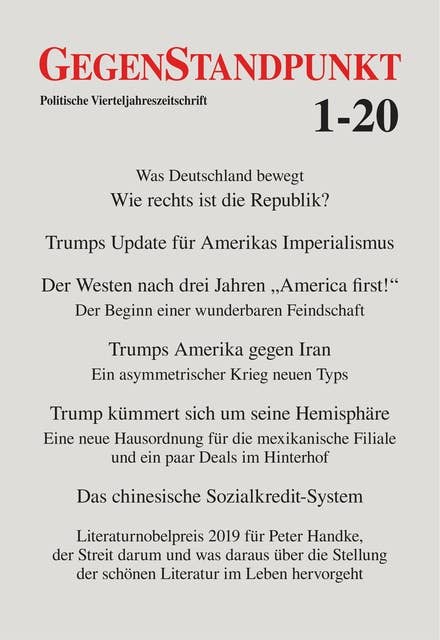 GegenStandpunkt 1-20: Politische Vierteljahreszeitschrift