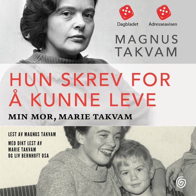 Cover for Hun skrev for å kunne leve - Min mor, Marie Takvam