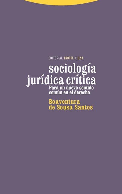 Sociología jurídica crítica: Para un nuevo sentido común en el derecho