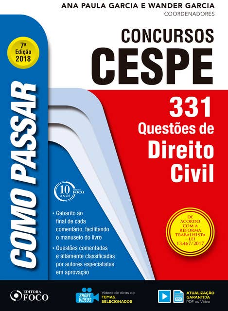 Como passar em concursos CESPE: direito civil: 331 questões de direito civil