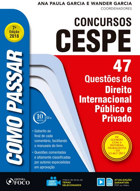 Como passar em concursos CESPE: direito internacional público e privado: 47 questões de direito internacional público e privado