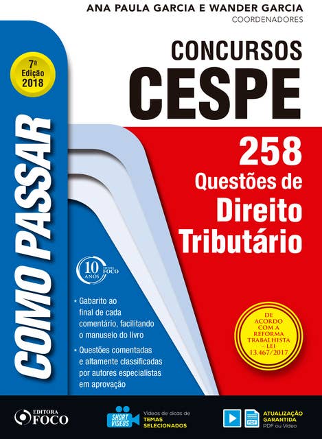 Como passar em concursos CESPE: direito tributário: 258 questões de direito tributário