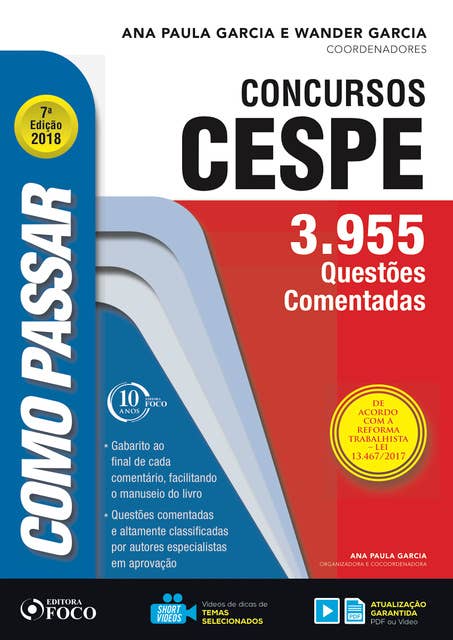 Como passar em concursos CESPE: 3.955 questões comentadas