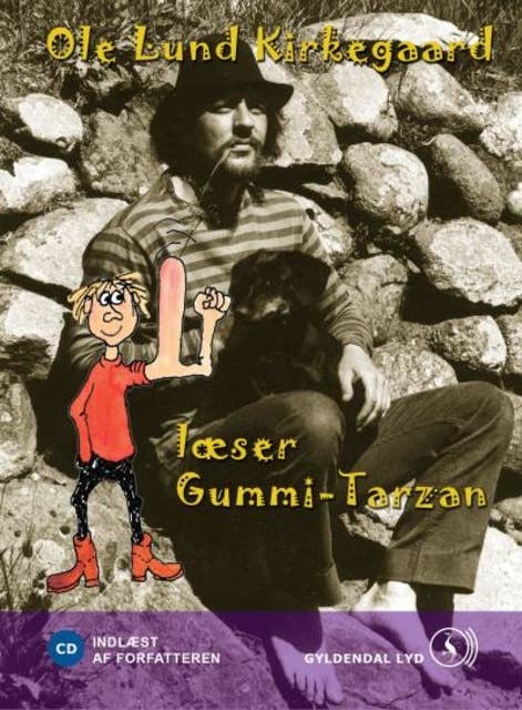 Cover for Ole Lund Kirkegaard læser Gummi-Tarzan