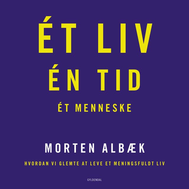 Ét liv Én tid Ét menneske: Hvordan vi glemte at leve et meningsfuldt liv