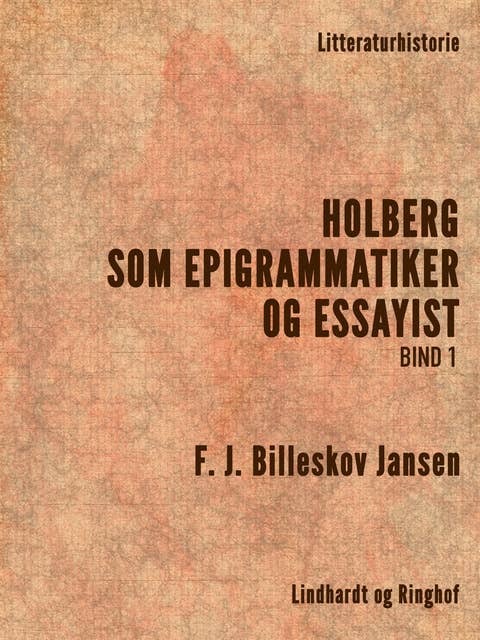Holberg som Epigrammatiker og Essayist 1