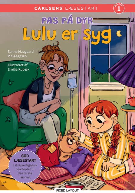 Carlsens læsestart: Pas på dyr: Lulu er syg