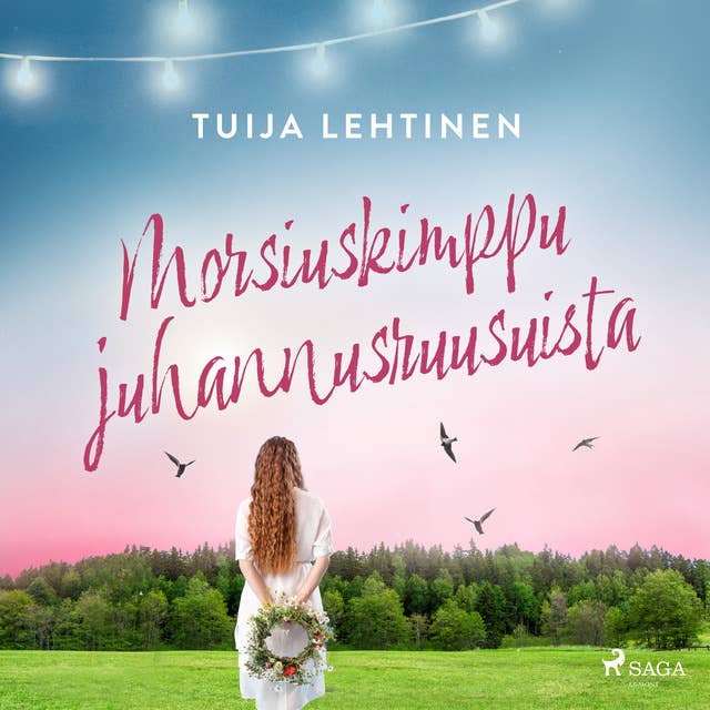 Morsiuskimppu juhannusruusuista 