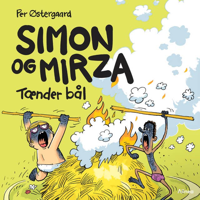 Simon og Mirza tænder bål