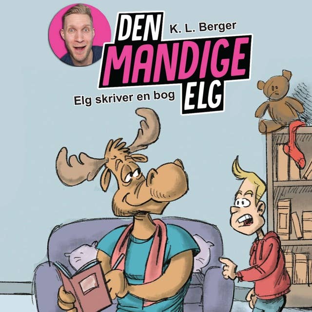 Cover for Den Mandige Elg #3: Elg skriver en bog