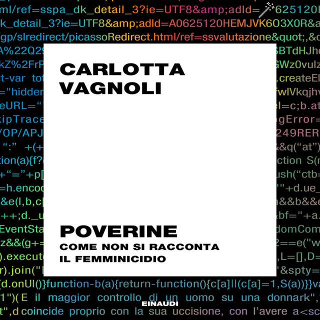 Poverine: Come non si racconta il femminicidio by Carlotta Vagnoli