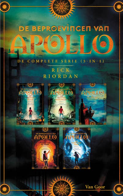 De beproevingen van Apollo - de complete serie (5-in-1): Het verborgen orakel, De duistere voorspelling, De brandende Doolhof, De tombe van de tiran en De toren van Nero