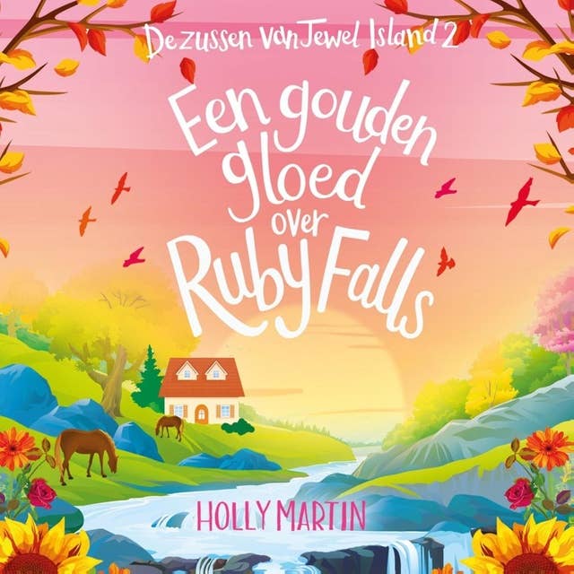 Een gouden gloed over Ruby Falls