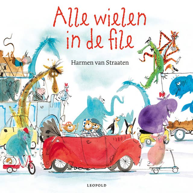 Alle wielen in de file 