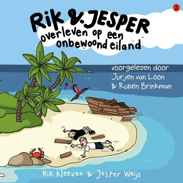 Rik en Jesper overleven op een onbewoond eiland