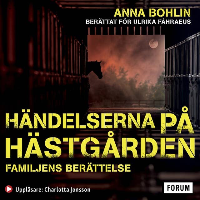 Cover for Händelserna på hästgården : familjens berättelse