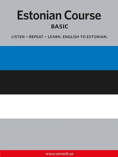 Cover for Estonian Course
