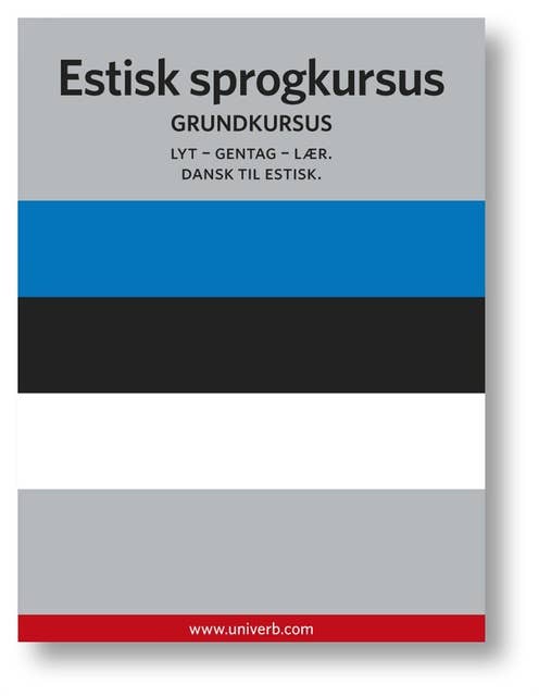 Cover for Estisk sprogkursus