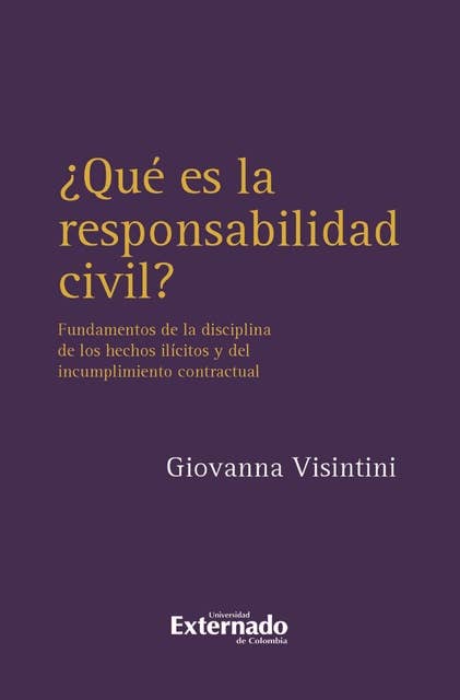¿Qué es la responsabilidad civil?: Fundamentos de la disciplina de los hechos  ilícitos y del incumplimiento contractual