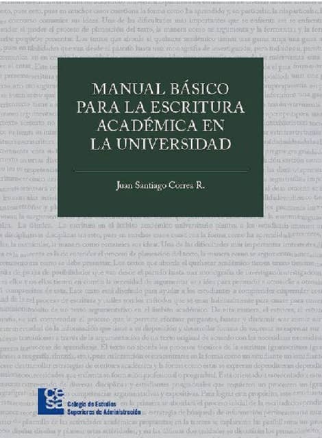 Manual básico para la escritura académica en la universidad