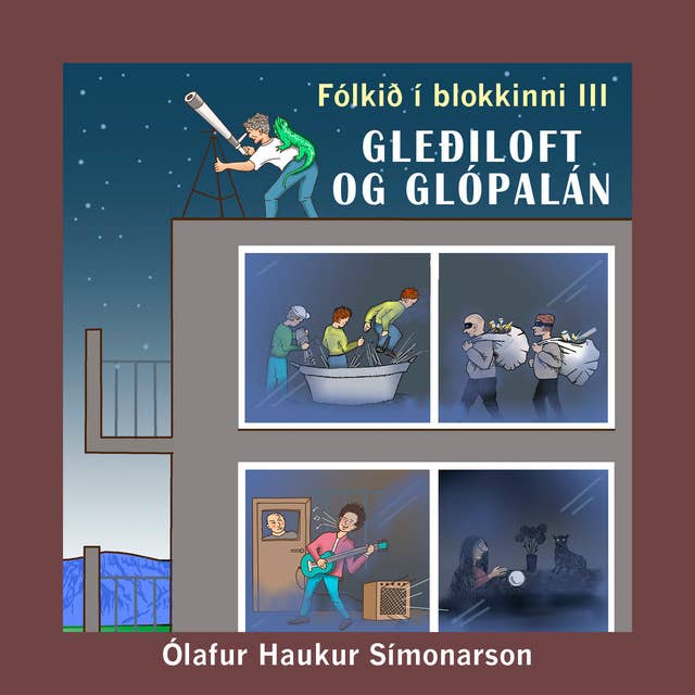 Cover for Fólkið í blokkinni III; gleðiloft og glópalán