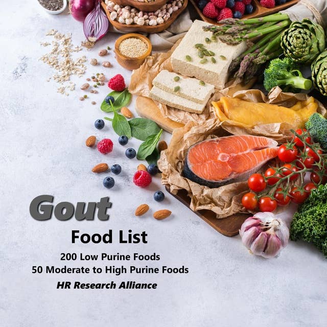Gout Food List - 200 Low Purine Foods 50 Moderate to High Purine Foods